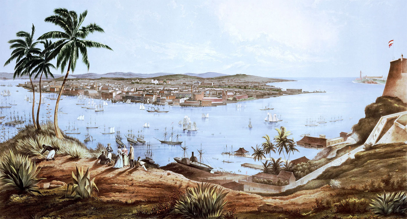 port de La Havane au XIXᵉ siècle