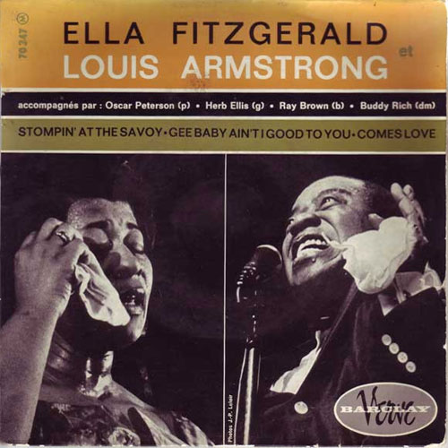 "Stompin' at the Savoy" Ella Fitzgerald and Louis Armstrong